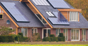 domestic solar panel installation