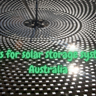 2 ways for solar storage systems in Australia